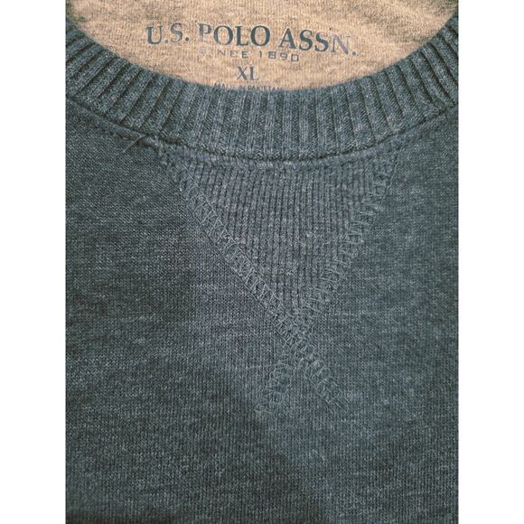 NWT US Polo Assn Men's Classic Sweatshirt Color: Peacock Heather Size: XL - Picture 6 of 6